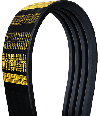Rubber V-Belt Wrapped Black SPZ1575La 1575mm Outside Circumference 10mm Width 8mm Height 